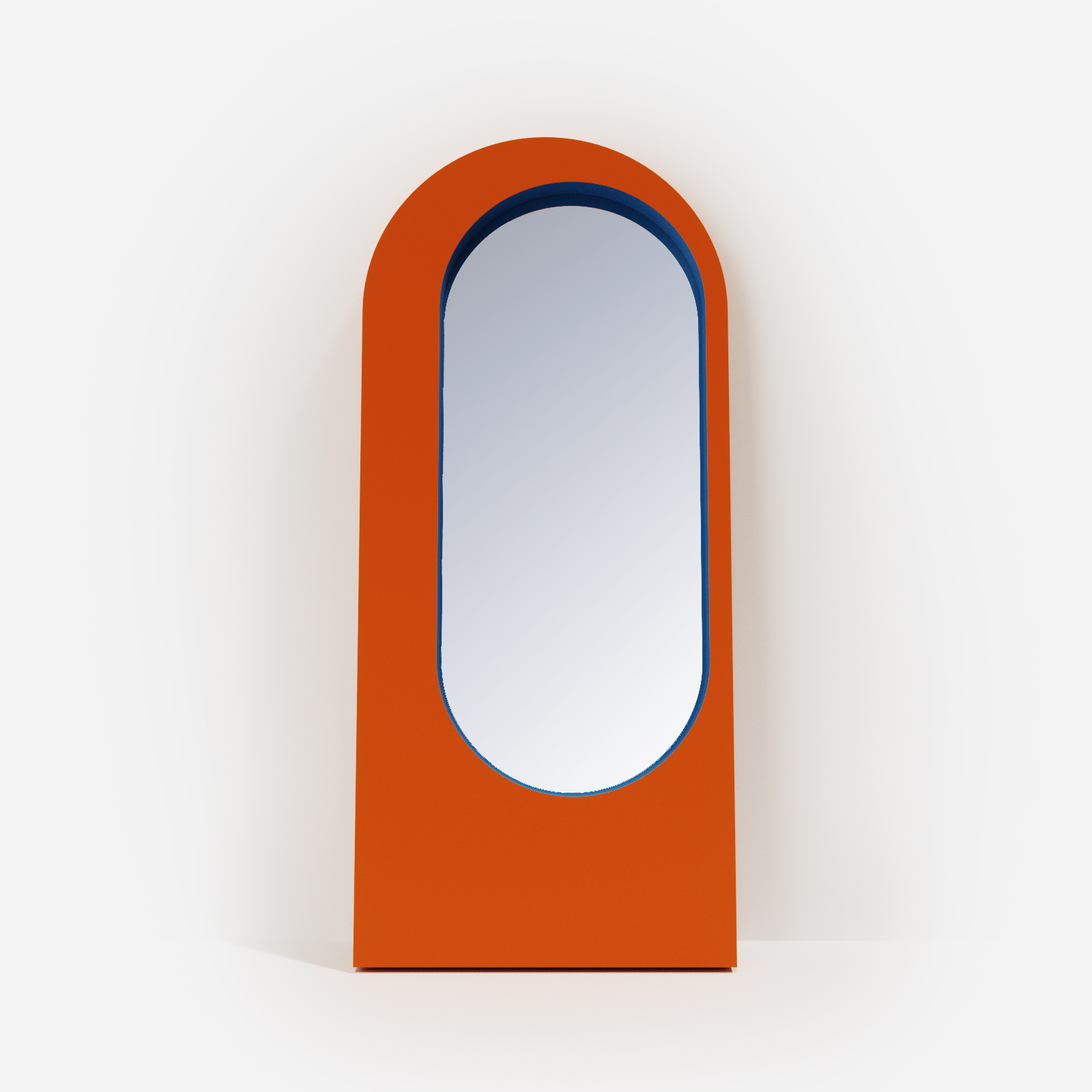 3.03 front | Hogai Lustro artist orange joy hogai – duże niesymetryczne lustro do salonu