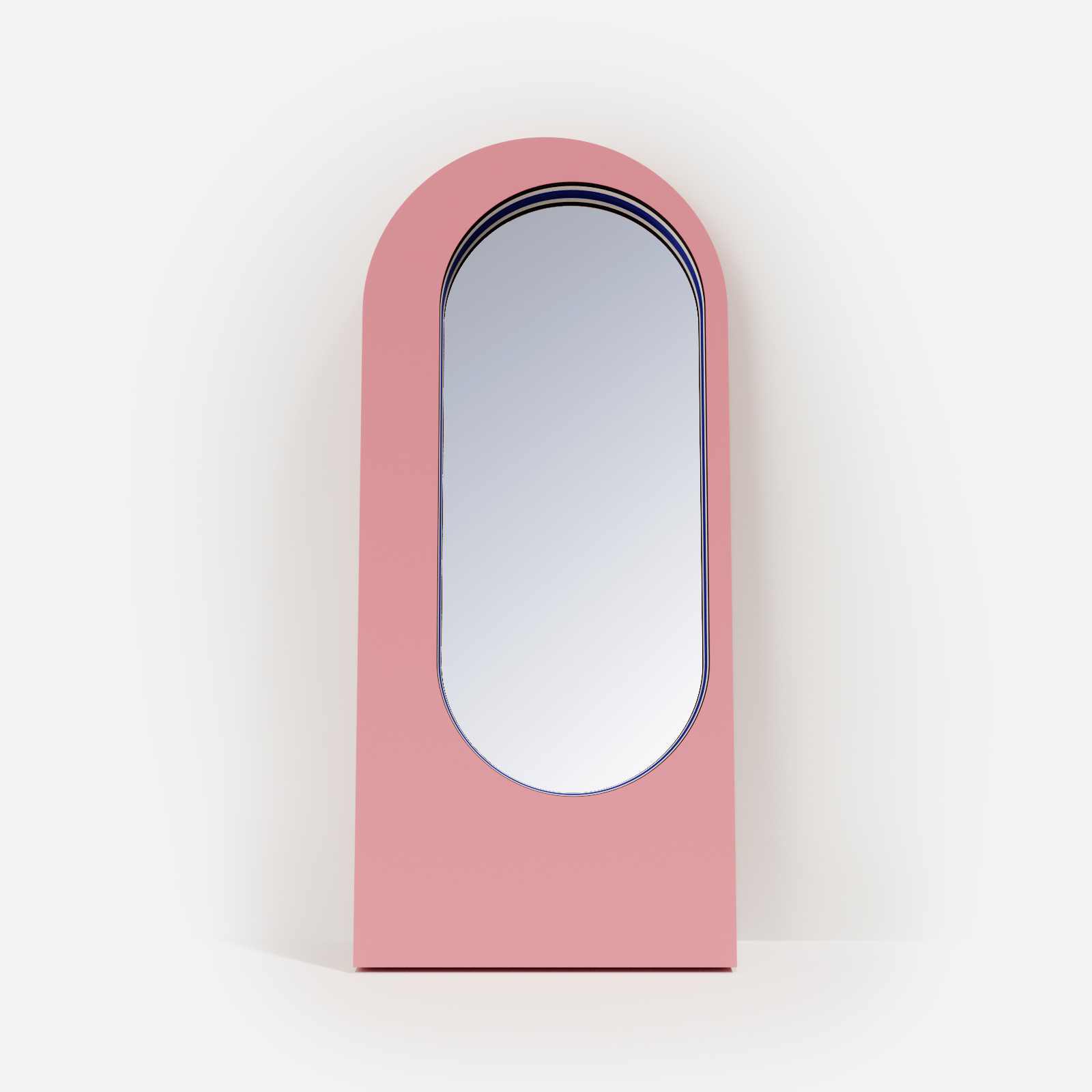 3.09 front | Hogai Lustro artist pink power hogai – duże niesymetryczne lustro do salonu