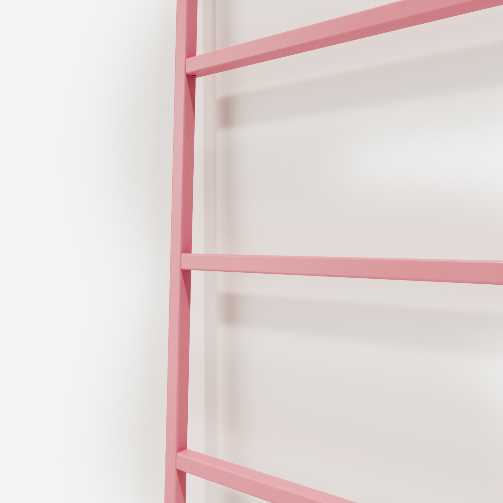 Smukły wieszak na ręczniki Hogai Pilot Hanger Pink Power w subtelnym odcieniu jasnego różu.