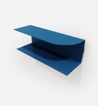 Designerska półka ścienna Miller w kolorze niebieskim Blue Jeans – polski design. Hogai premium.