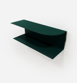 Designerska półka ścienna Miller w kolorze zielonym Green Bottle – polski design. Hogai premium.