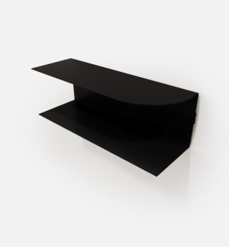 Designerska półka ścienna Miller w kolorze czarnym Black Night – polski design. Hogai premium.
