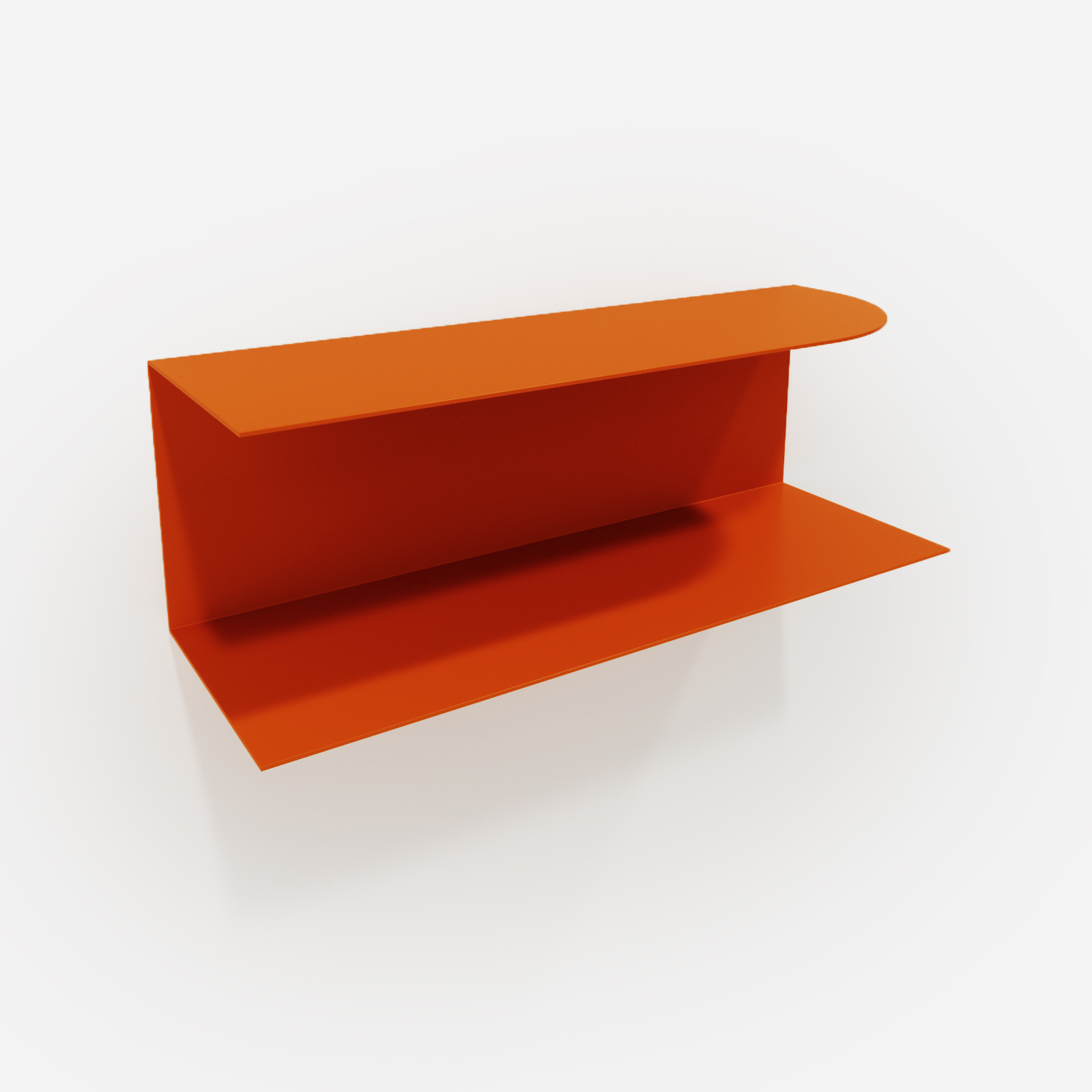 miller L 03 | Hogai Designerska półka ścienna miller w kolorze pomarańczowym orange joy – polski design. Hogai premium.
