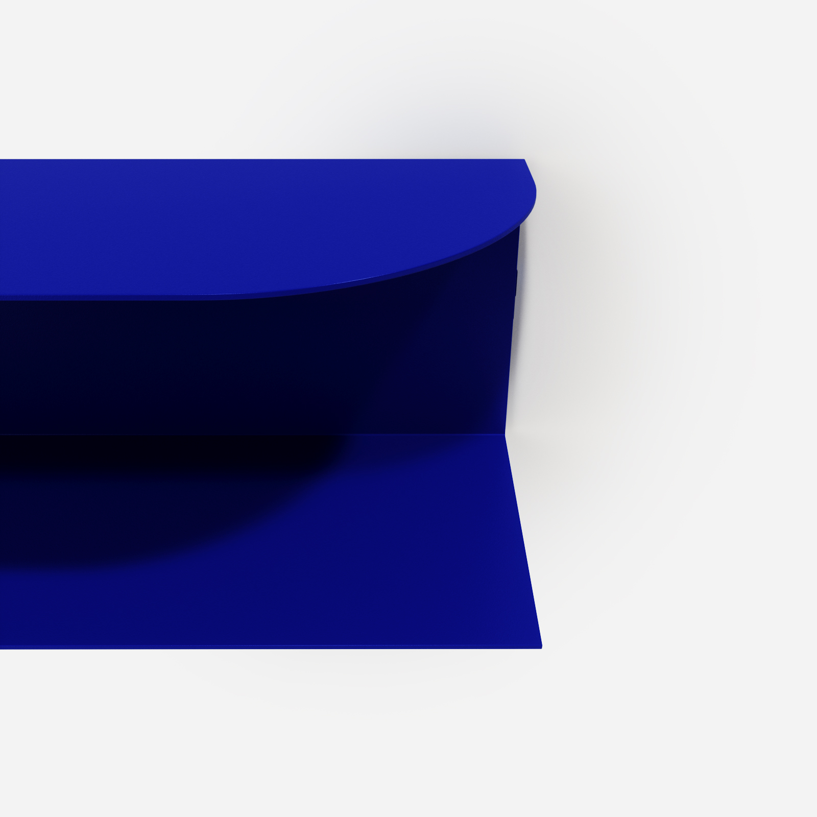 Designerska półka ścienna Miller w kolorze głębokiego kobaltu Cobalt Love – polski design. Hogai premium.
