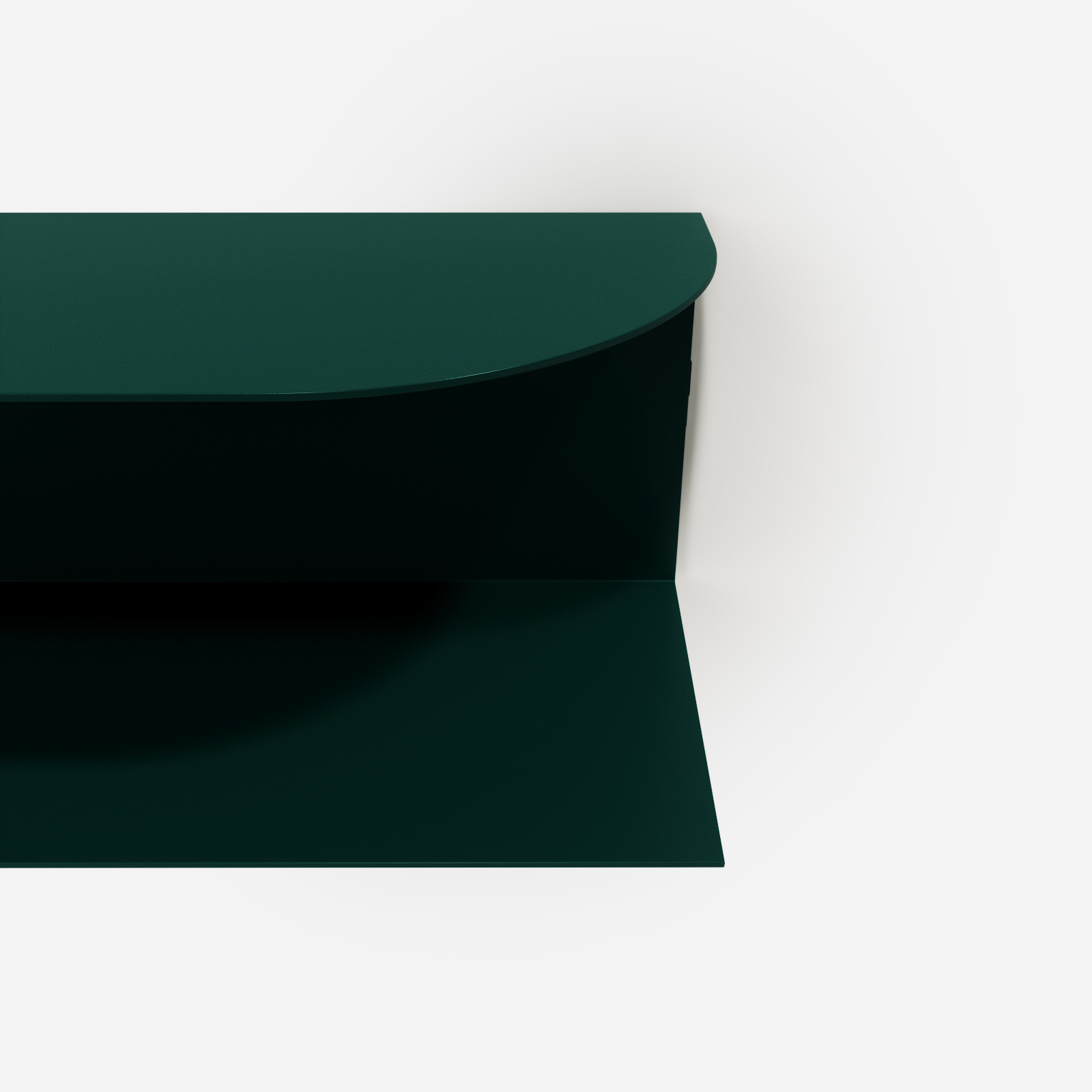 Designerska półka ścienna Miller w kolorze zielonym Green Bottle – polski design. Hogai premium.