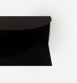 Designerska półka ścienna Miller w kolorze czarnym Black Night – polski design. Hogai premium.