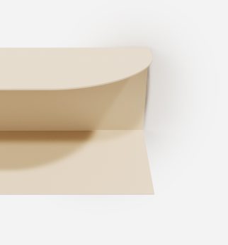 Designerska półka ścienna Miller w kolorze Ecru Lady – polski design. Hogai premium.