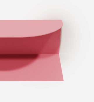 Designerska półka ścienna Miller w kolorze różowym Pink Power – polski design. Hogai premium.