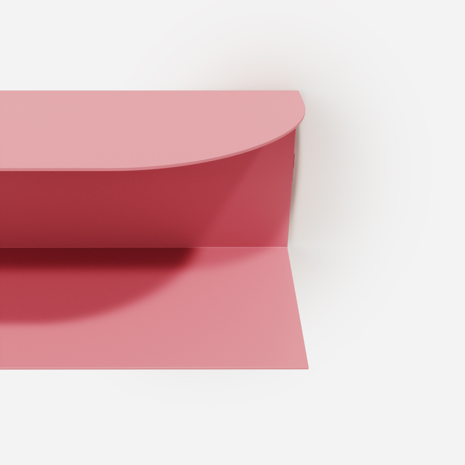 Designerska półka ścienna Miller w kolorze różowym Pink Power – polski design. Hogai premium.