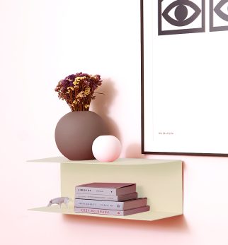 Designerska półka ścienna Miller w kolorze Ecru Lady – polski design. Hogai premium.