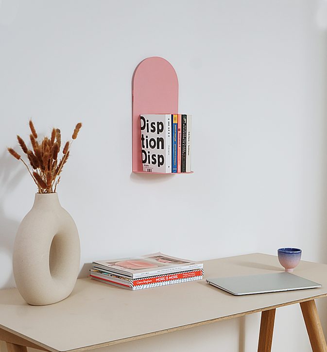 Metalowa różowa półka Painter Pink Power. Hogai.