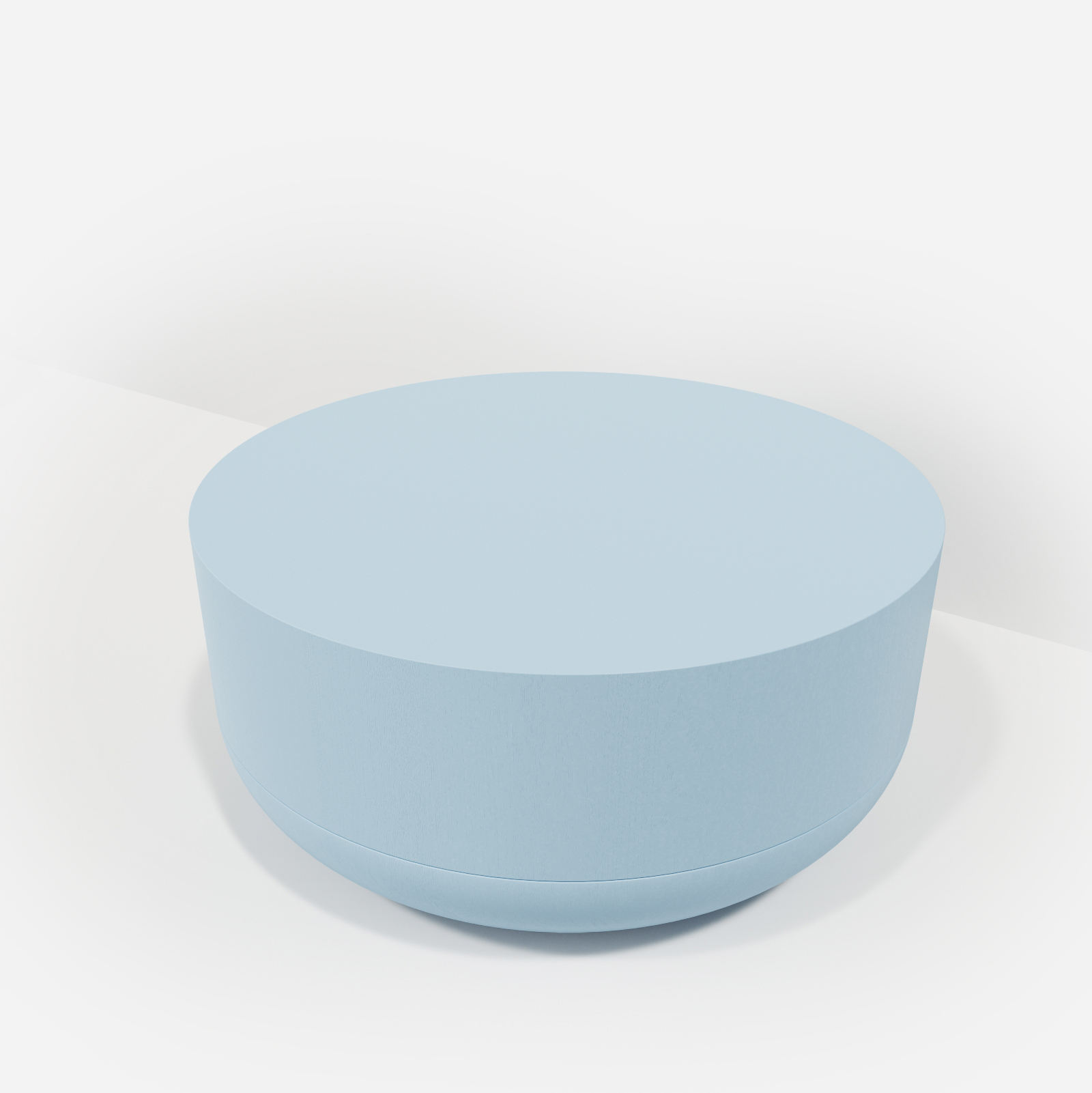 stolik duzy 1-.0011 | Hogai Minimalistyczny, drewniany stolik kawowy hogai writer baby blue w jasnym i kojącym odcieniu błękitnego nieba.