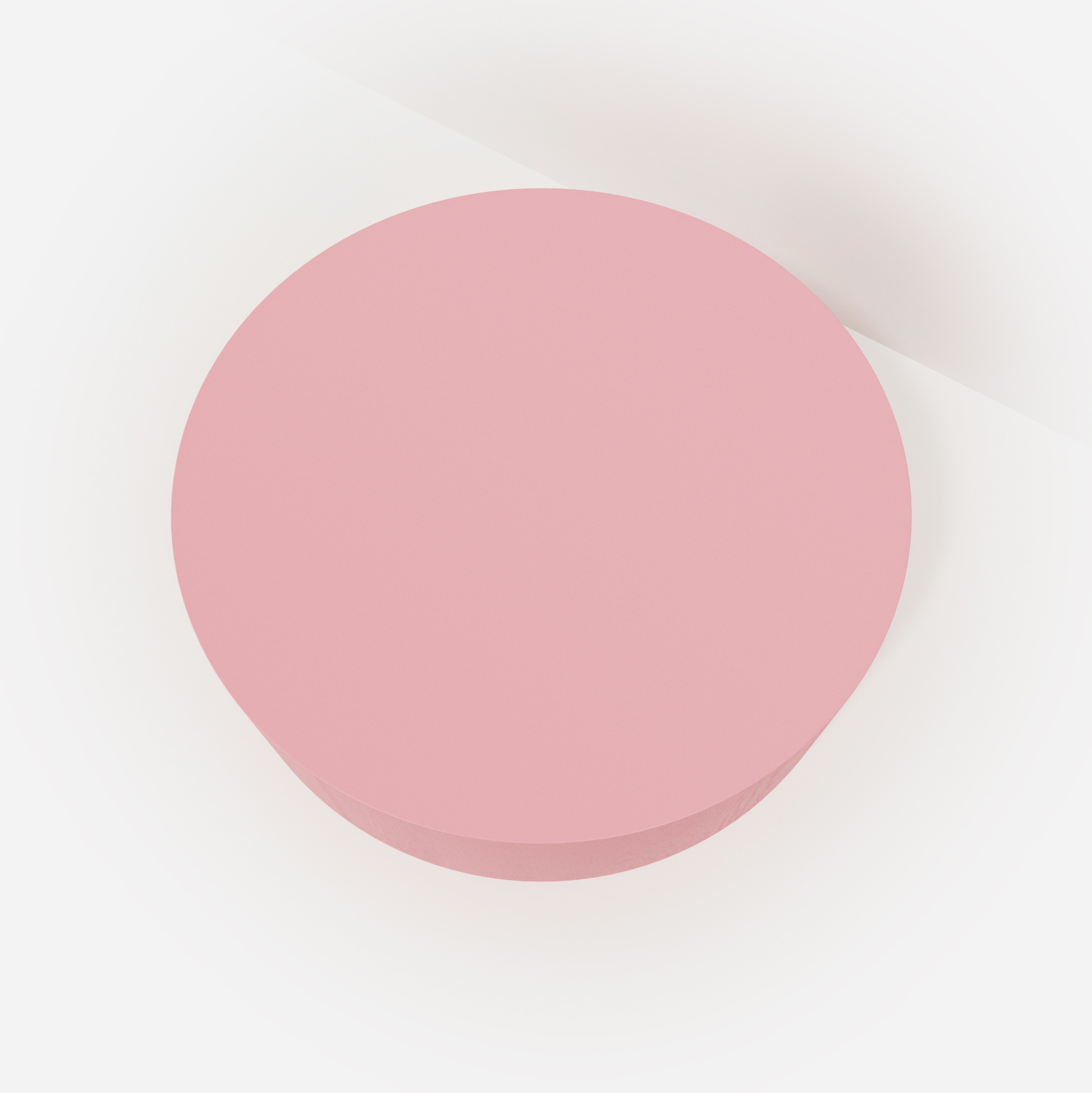 stolik duzy 5-.0009 | Hogai Minimalistyczny, drewniany stolik kawowy hogai writer pink power w delikatnym odcieniu jasnego różu.