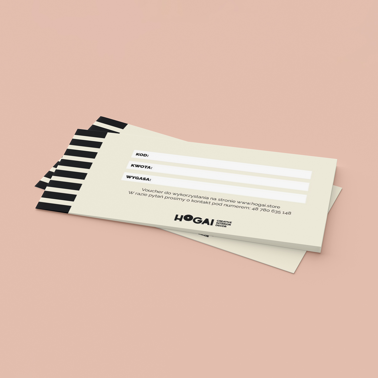 voucher4 | Hogai Voucher prezentowy hogai – elegancka karta podarunkowa na designerskie meble i dodatki.