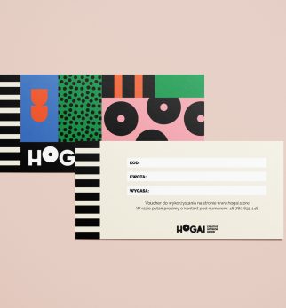 Voucher prezentowy Hogai – elegancka karta podarunkowa na designerskie meble i dodatki.