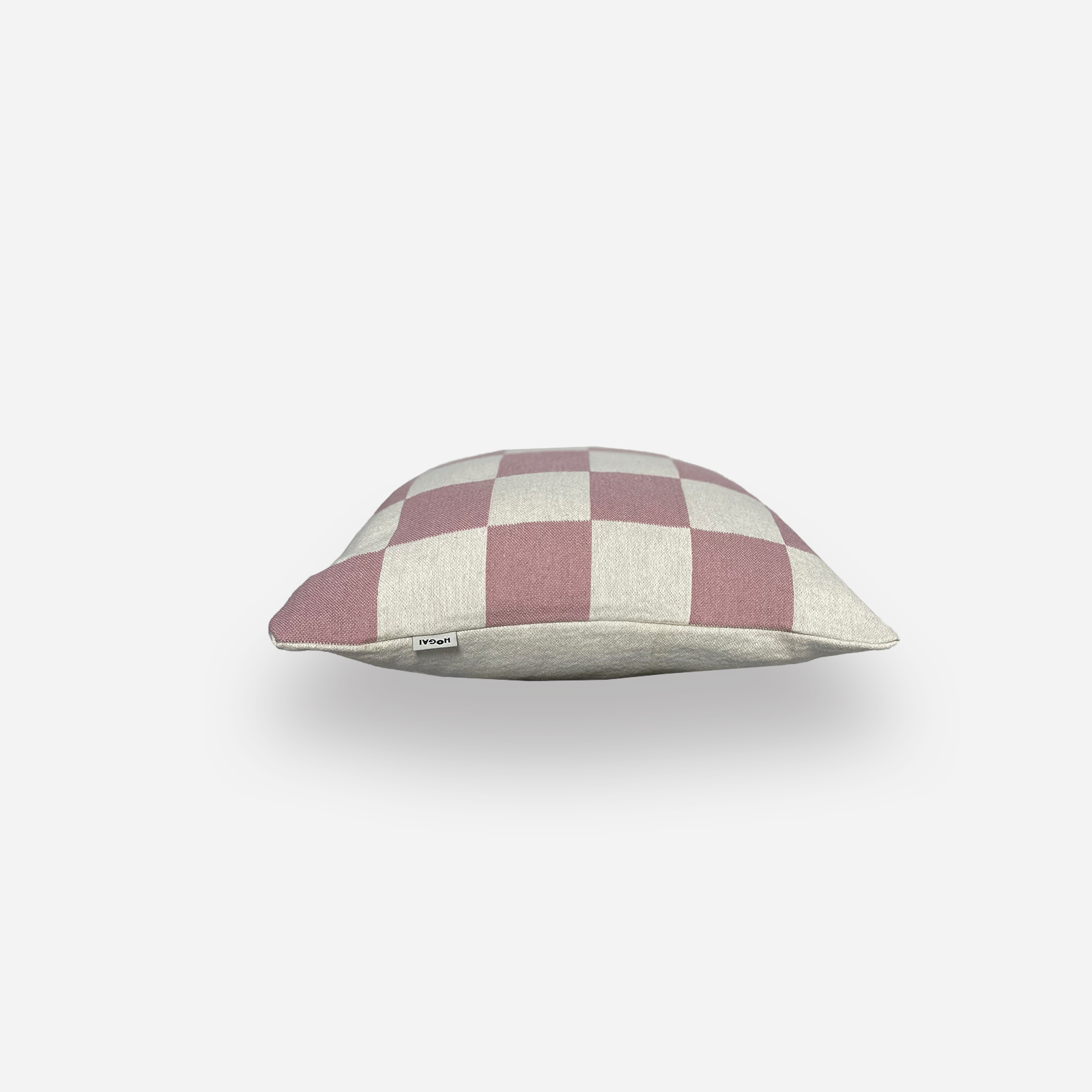 CHP_ps1 | Hogai Żakardowa poduszka chess cushion hogai – ręcznie robiona poduszka z surowej przędzy bawełnianej.