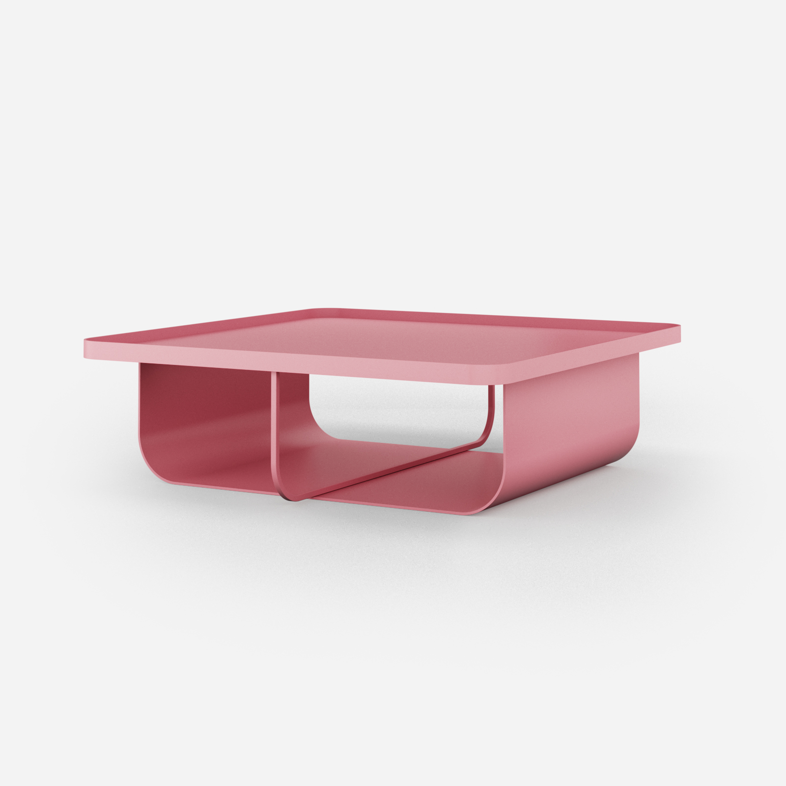 s8_4_9 | Hogai Różowy designerski stolik kawowy journalist pink power hogai – nowoczesny metalowy, o lekkiej i wyrafinowanej formie.