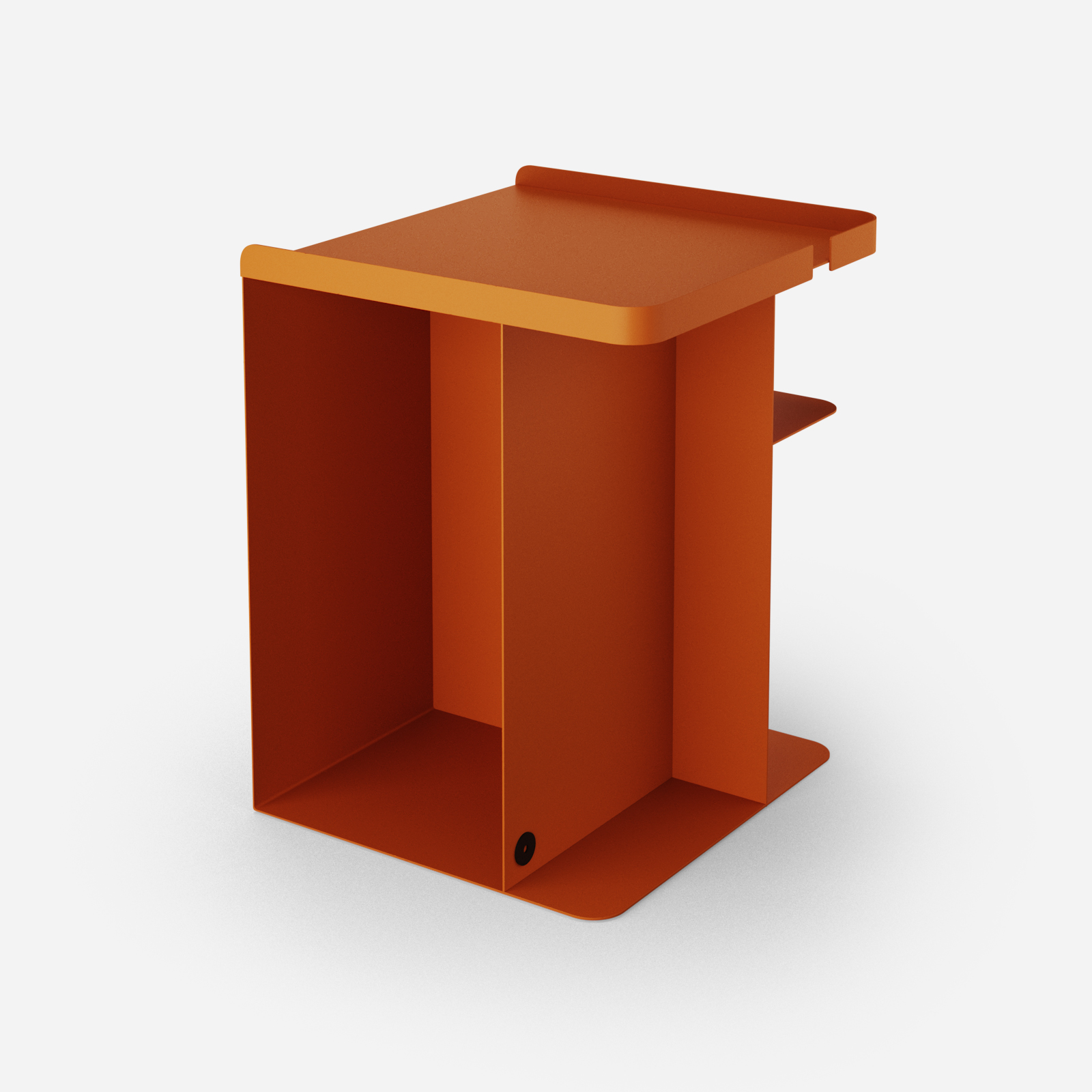 w029_1_3 | Hogai Pomarańczowy stolik nocny tailor orange joy hogai – nowoczesny metalowy stolik o lekkiej i pojemnej formie.