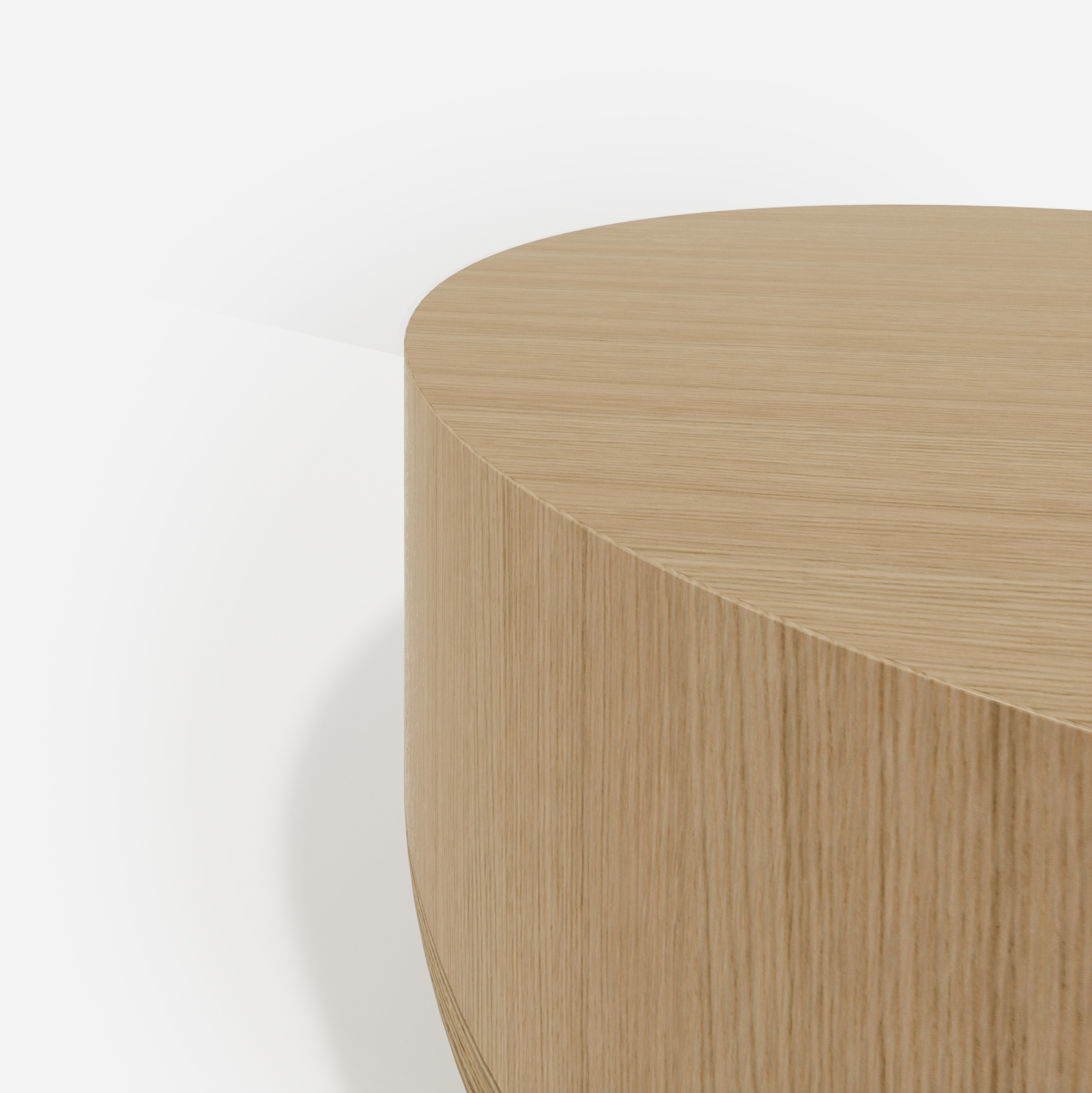 Minimalistyczny, drewniany stolik kawowy Hogai Writer Natural Oak w ciepłym i szlachetnym odcieniu naturalnego dębu.