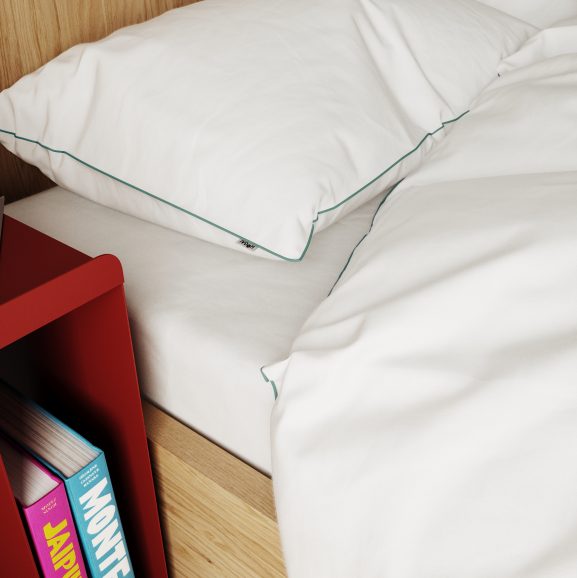 Drifter bedding GREEN OLIVE – pillowcase