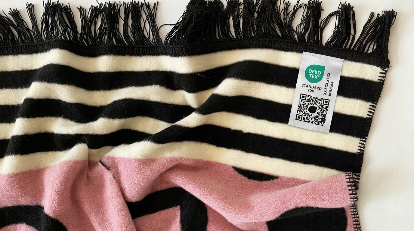 eoko_tex_label_Hogai_blanket | Hogai Bawełniane koce premium hogai - certyfikat oeko tex
